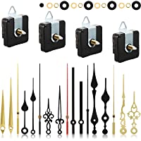 4 Piezas de Mecanismos de Movimiento de Reloj de Cuarzo Mecanismo DIY de Reloj Sin Ticchettio con 6 Juegos de Agujas de…